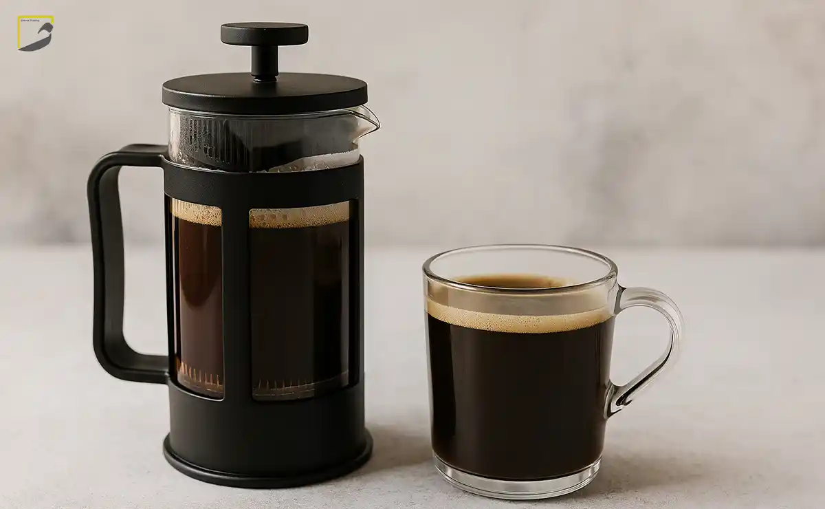 دمآوری قهوه با فرنچ پرس