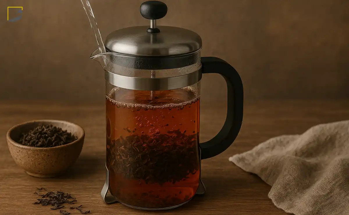 مآوری چای با فرنچ پرس