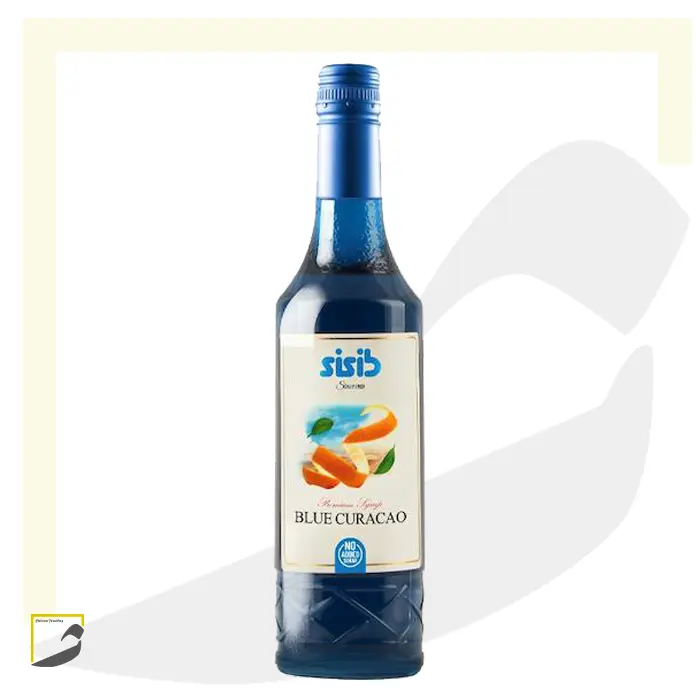 sisib free sugar syrup blue curacao سیروپ بدون شکر سی سیب بلوکاراسائو