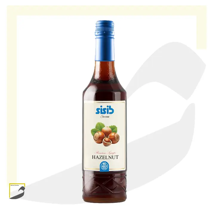 sisib free sugar syrup hazelnut سیروپ بدون شکر سی سیب فندوق